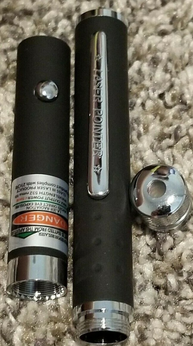 Green Laser pointer with removable Cap Pattern or straight beam