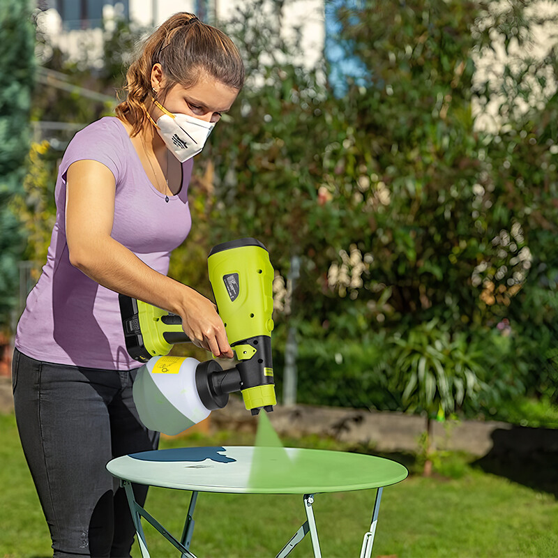 Paint Sprayer for Ryobi One+ 18V Battery w/1000ML Large Container Even Coverage