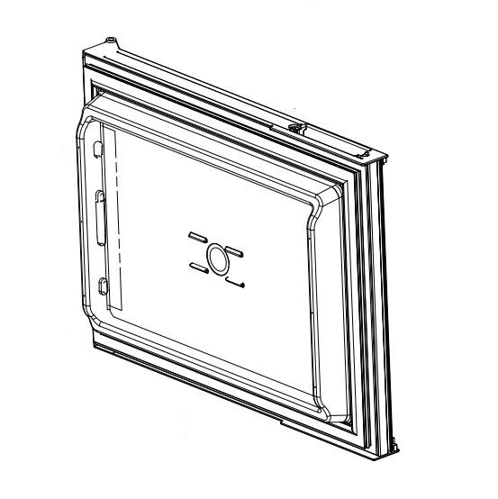 THETFORD 50829 NR638530 FREEZER DOOR ASSEMBLY; Replacement For Norcold N7/ N8/