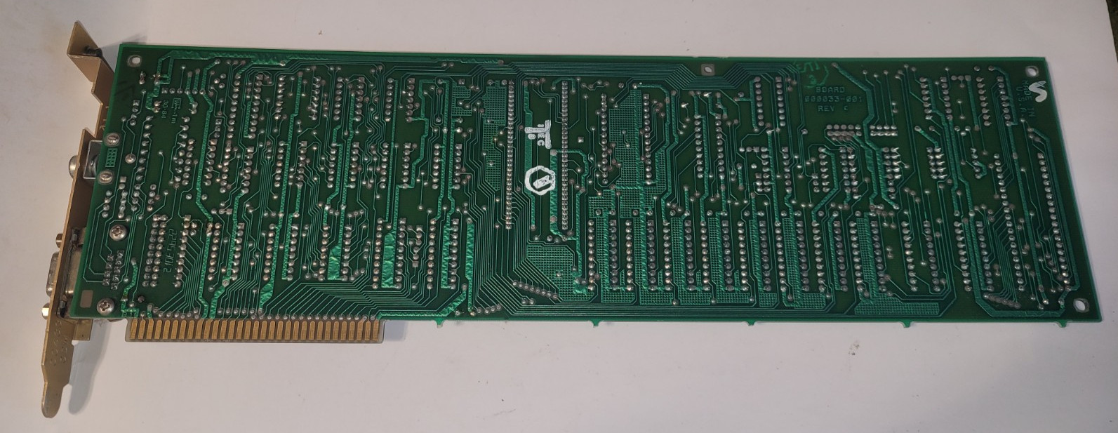 COMPAQ VDU CONTROLLER BOARD CARD 000033-001 REV C 1984