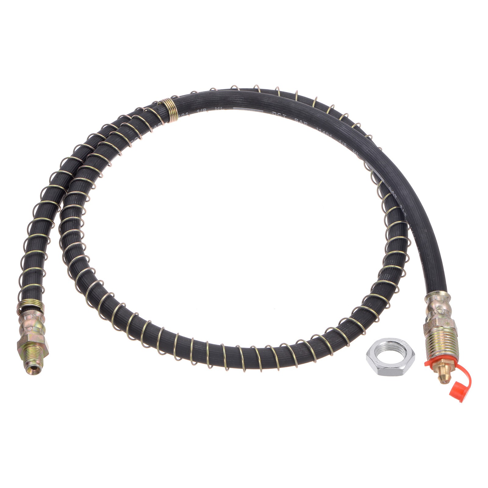 M10x1 Thread 39.37" Length Flexible Extension Grease Hose with Fixing Screw Nut