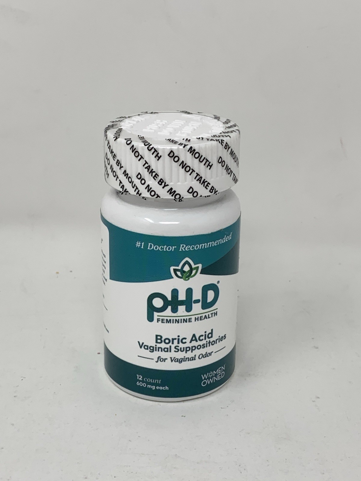 pH-D Feminine Health Support 600 mg Boric Acid Suppositories for Odor Bb: 3/2027