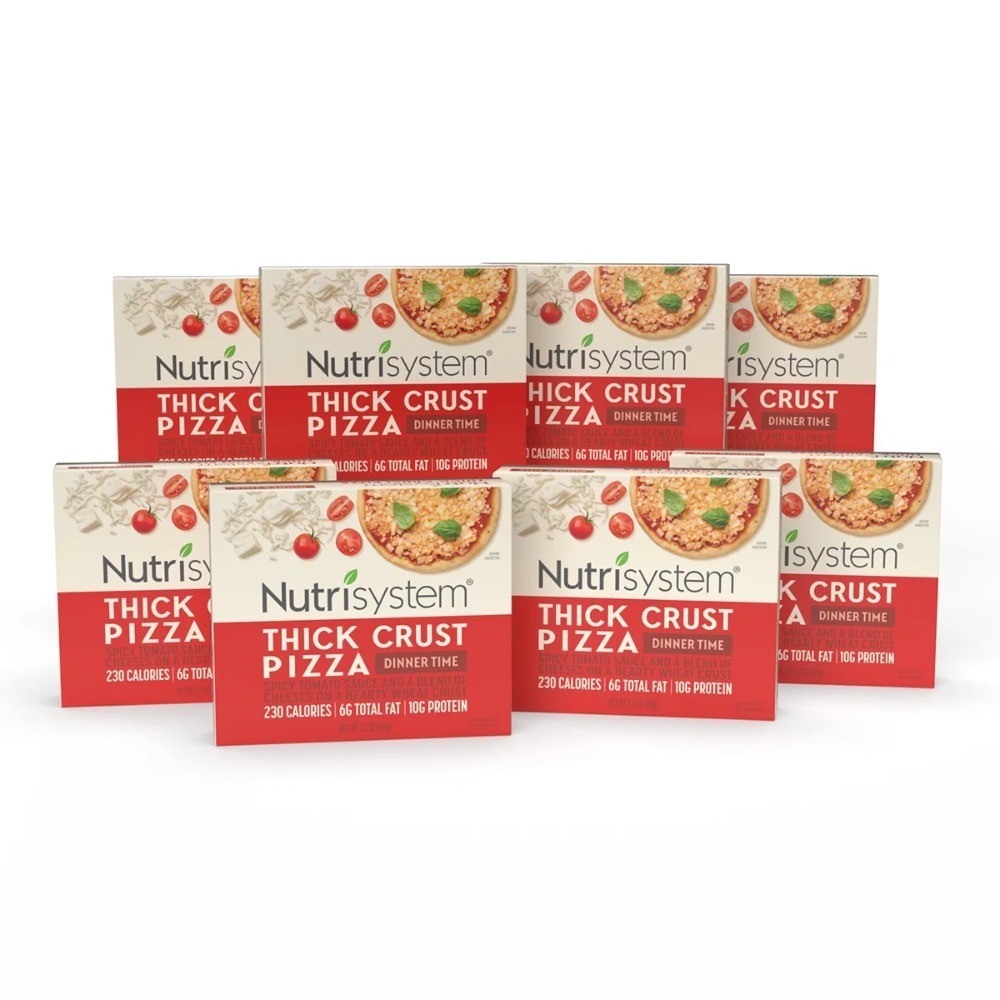 Personal Size Thick Crust Pizza 8 Pack for Weight Management Support