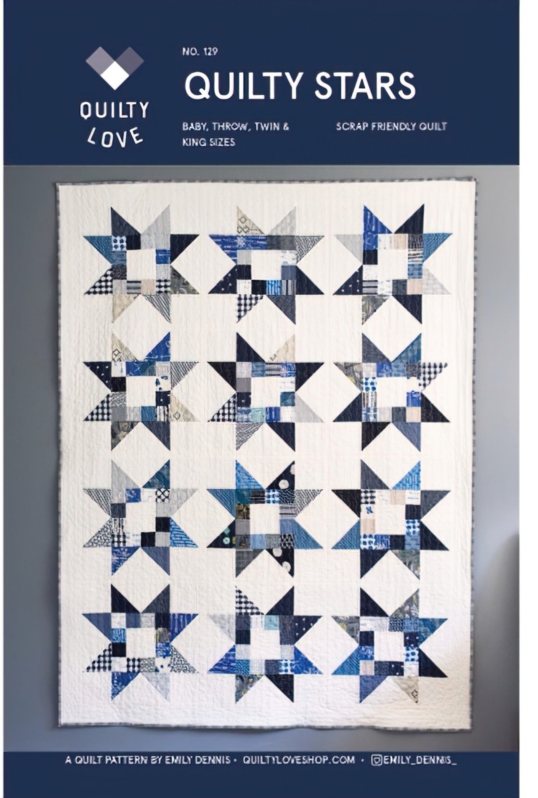 Quilty Stars Quilt Pattern by Quilty Love
