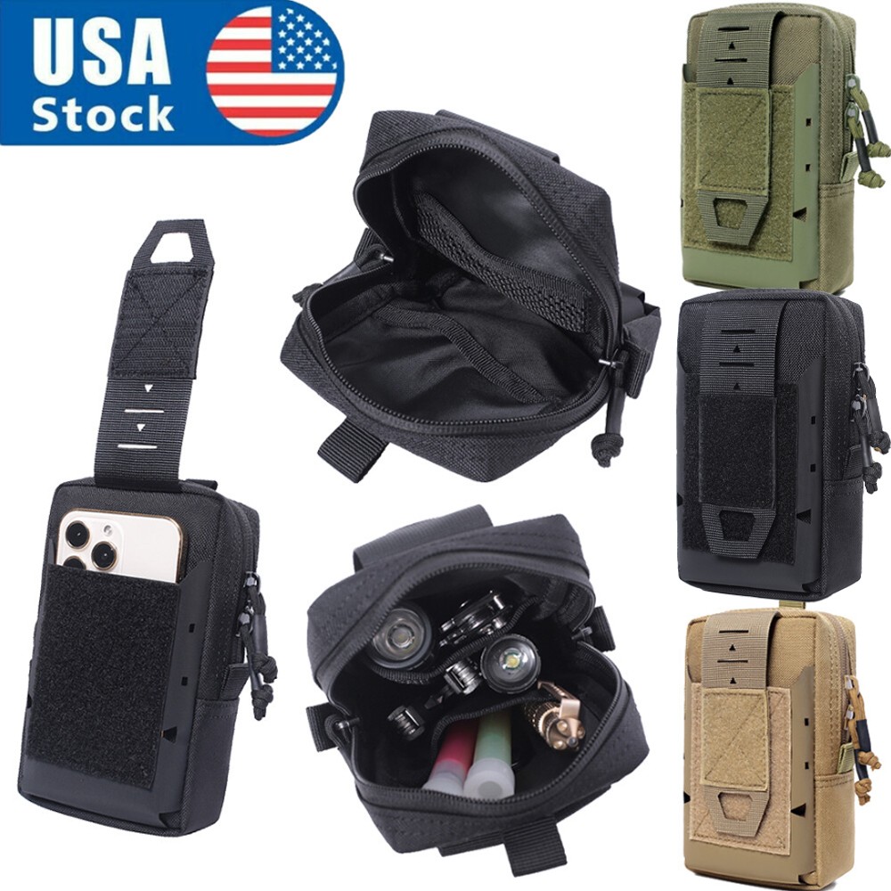 Tactical Molle Pouch Outdoor Vest Pack Purse Phone Case Bag Military Waist Bags
