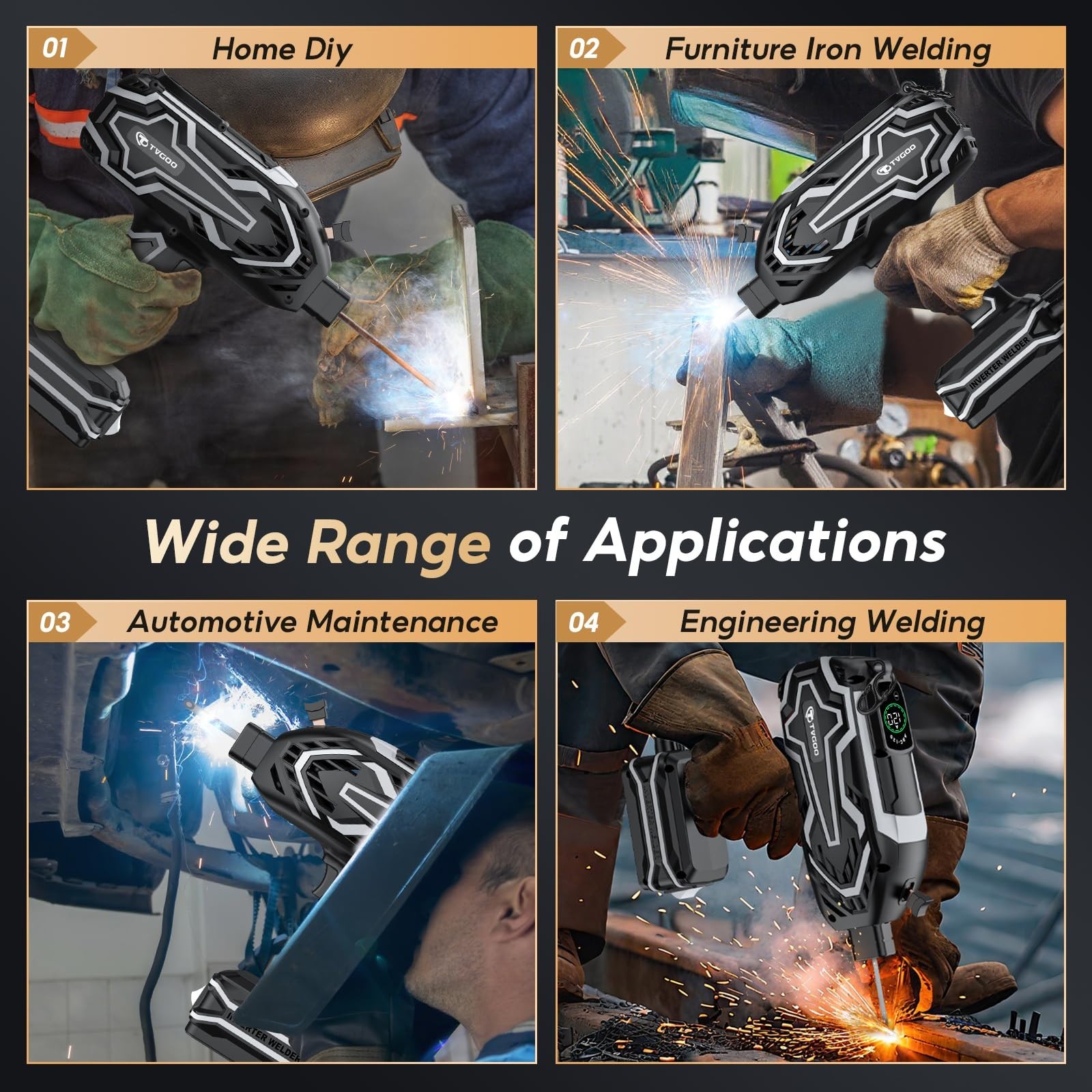 Portable Handheld Welding Machine - Digital Display & Memory Function, 120A 1...