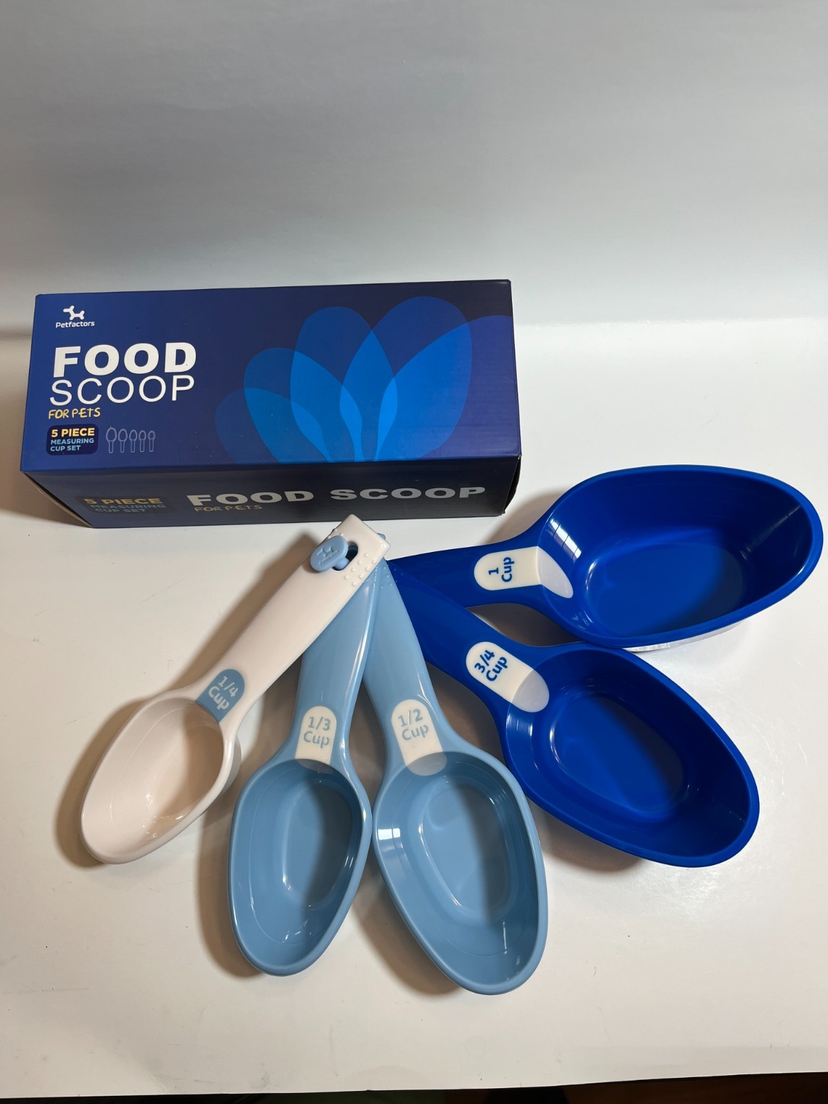 Petfactors Food Scoop For Pets 5 Piece Measuring Cup Set