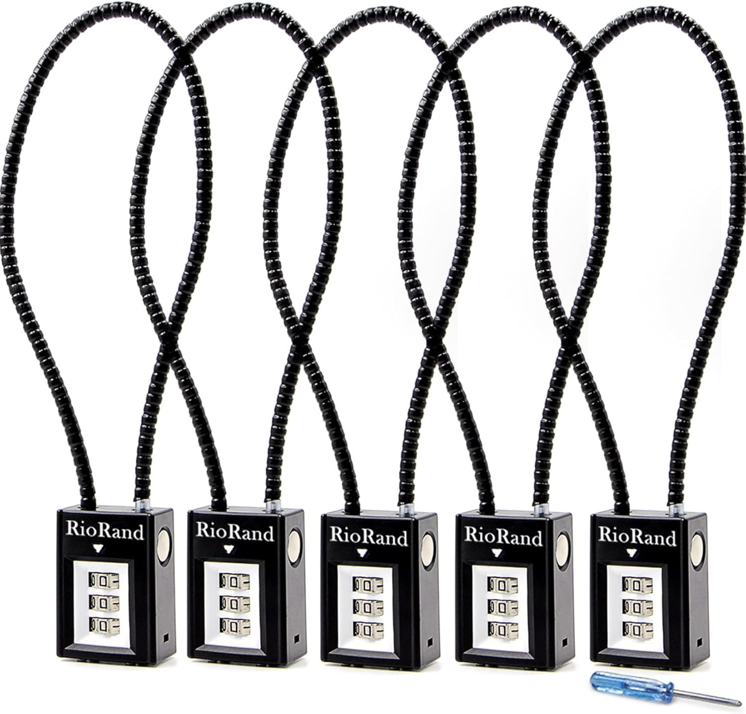 3-Digit Combination Trigger Lock with 15-Inch Gun Cable Security Lock