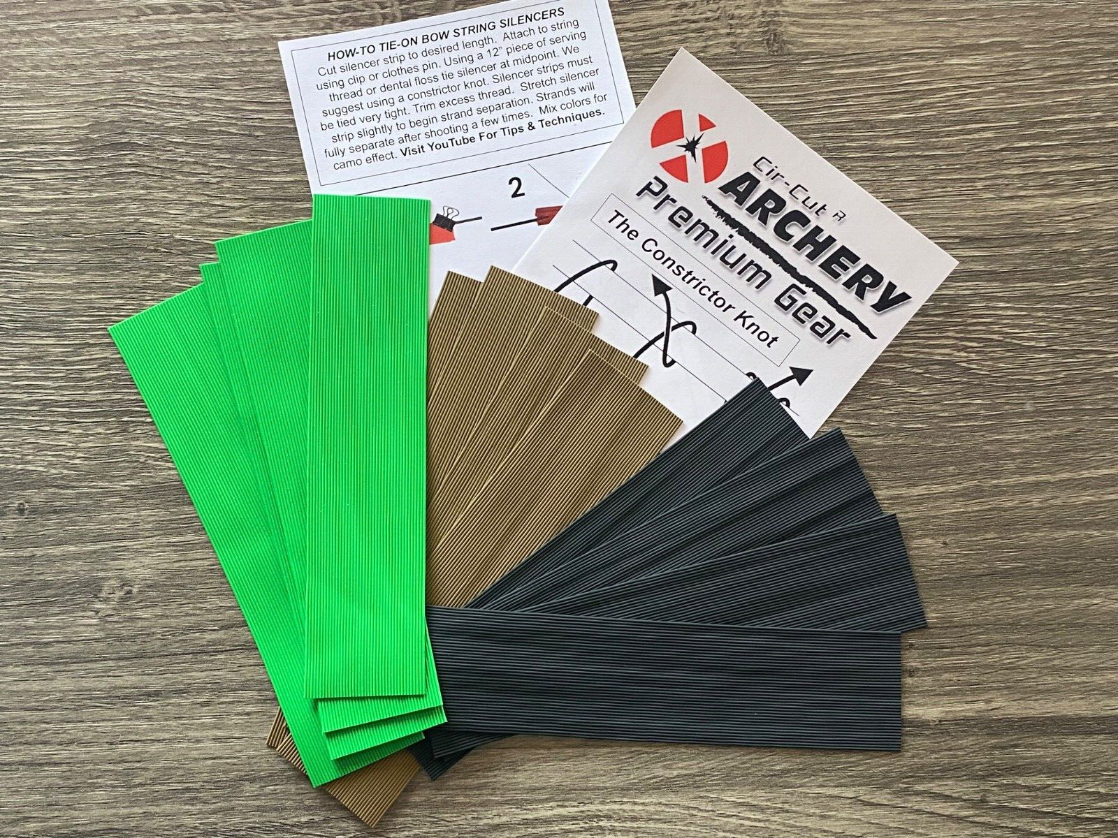 12 PRO CAMO RUBBER WHISKERS Bow String Silencers ARCHERY STOP NOISE & VIBRATION