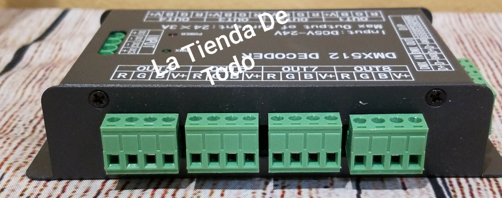 HIGH POWER LED DMX 512 OR DMX512 DECODER 24 CHANNEL READ