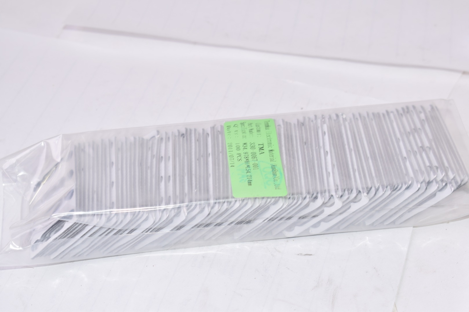 Pack of 100 NEW TennMax Electronic Material, P/N: 330-0067-001