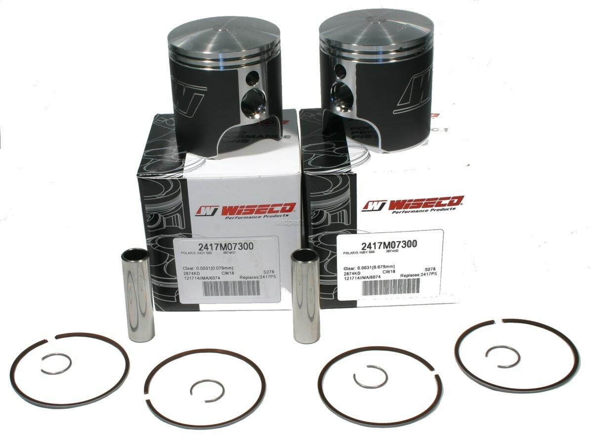 Polaris Indy Trail Touring 550, 2000-2009, Wiseco Std Pistons; Pair - 2417M07300