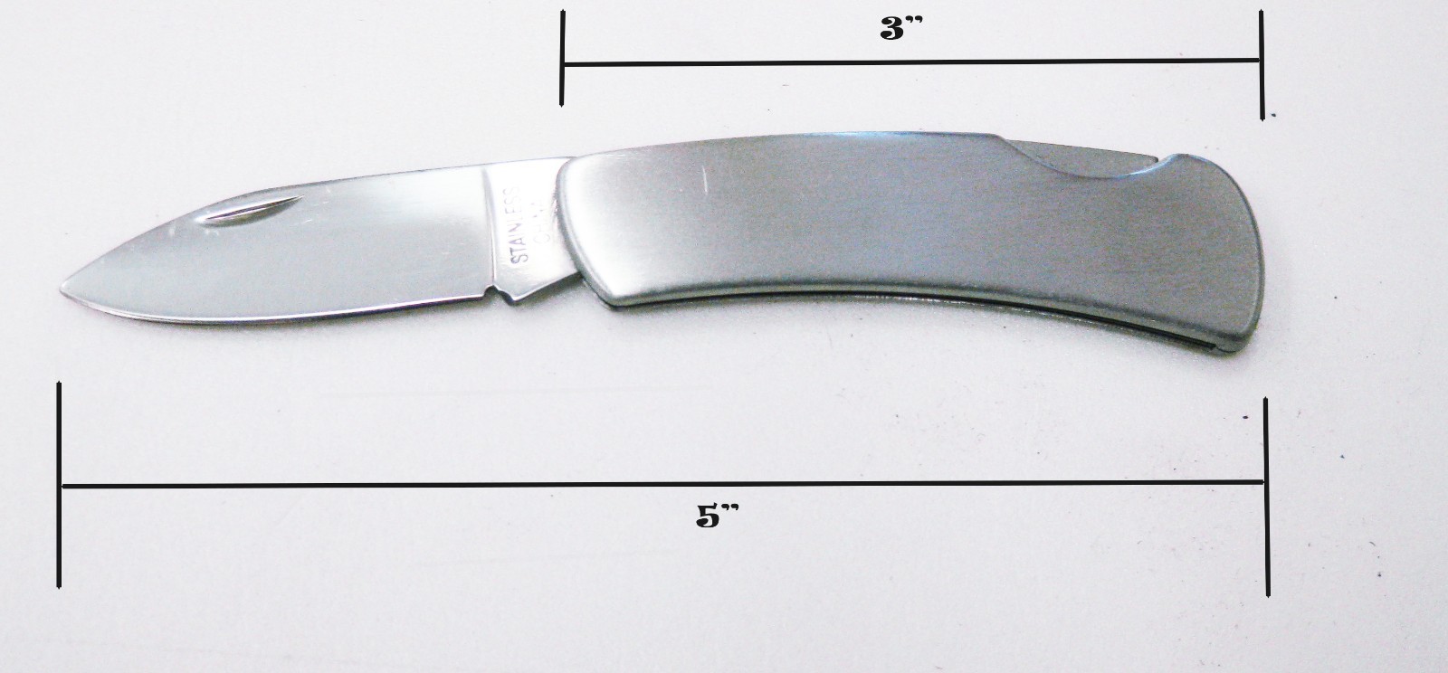 3" stainless steel  Zaltana pocket knife