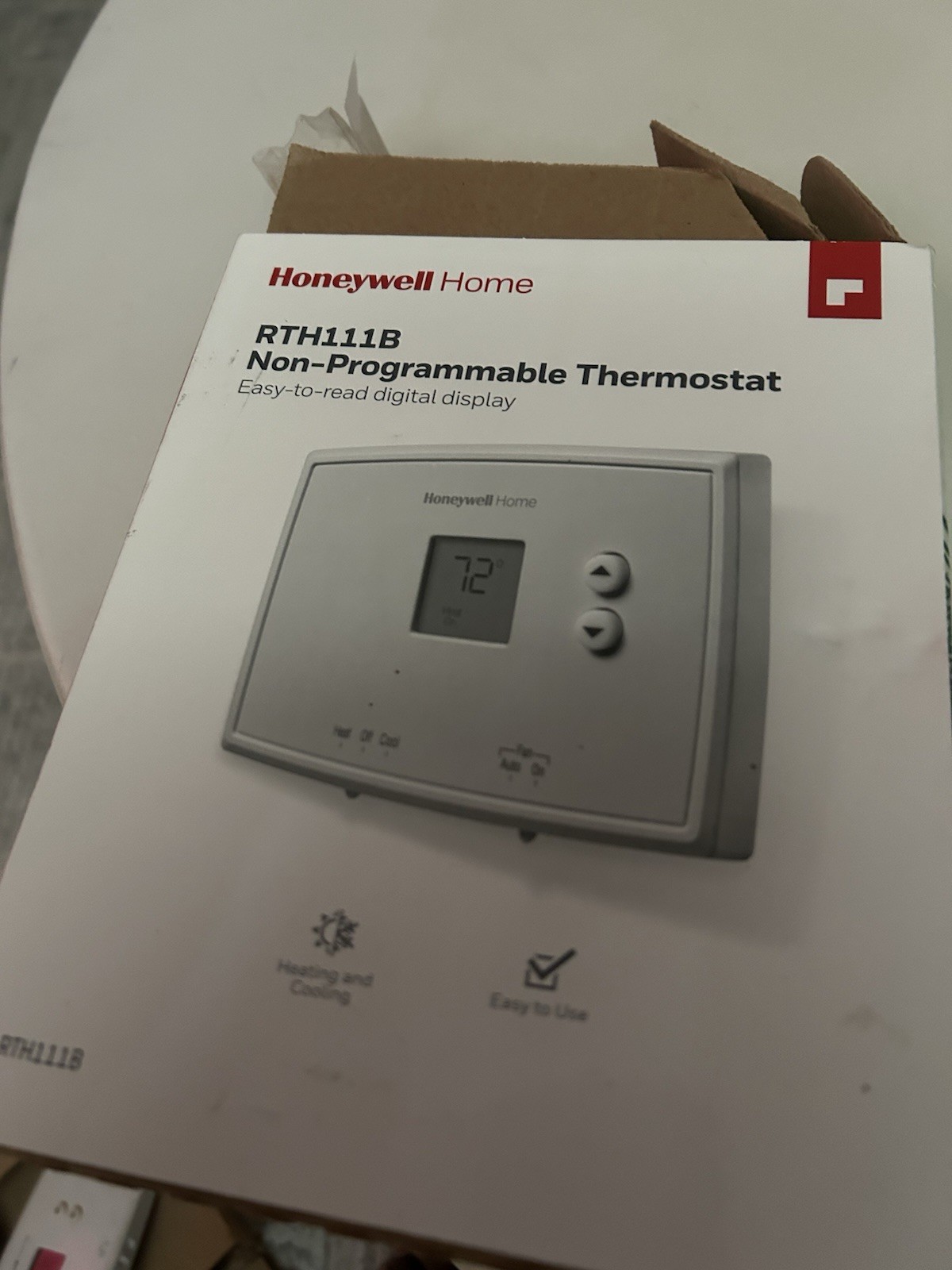 Honeywell Home RTH111B Non-Programmable Digital Thermostat AAA Wall Mount