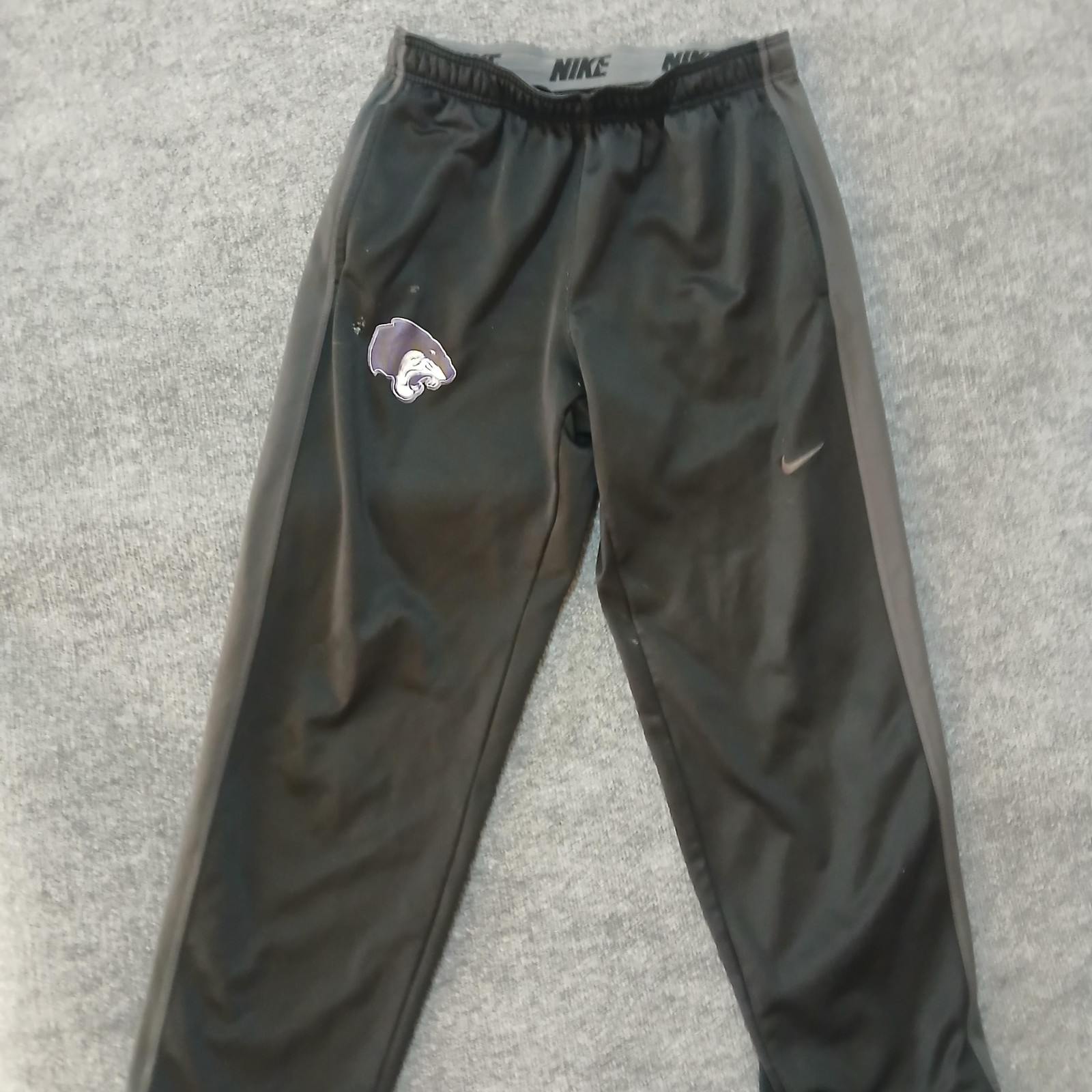 Nike Therma-Fit Pants Mens Large Black Gray Joggers Warm Up 821942-020 Fleece