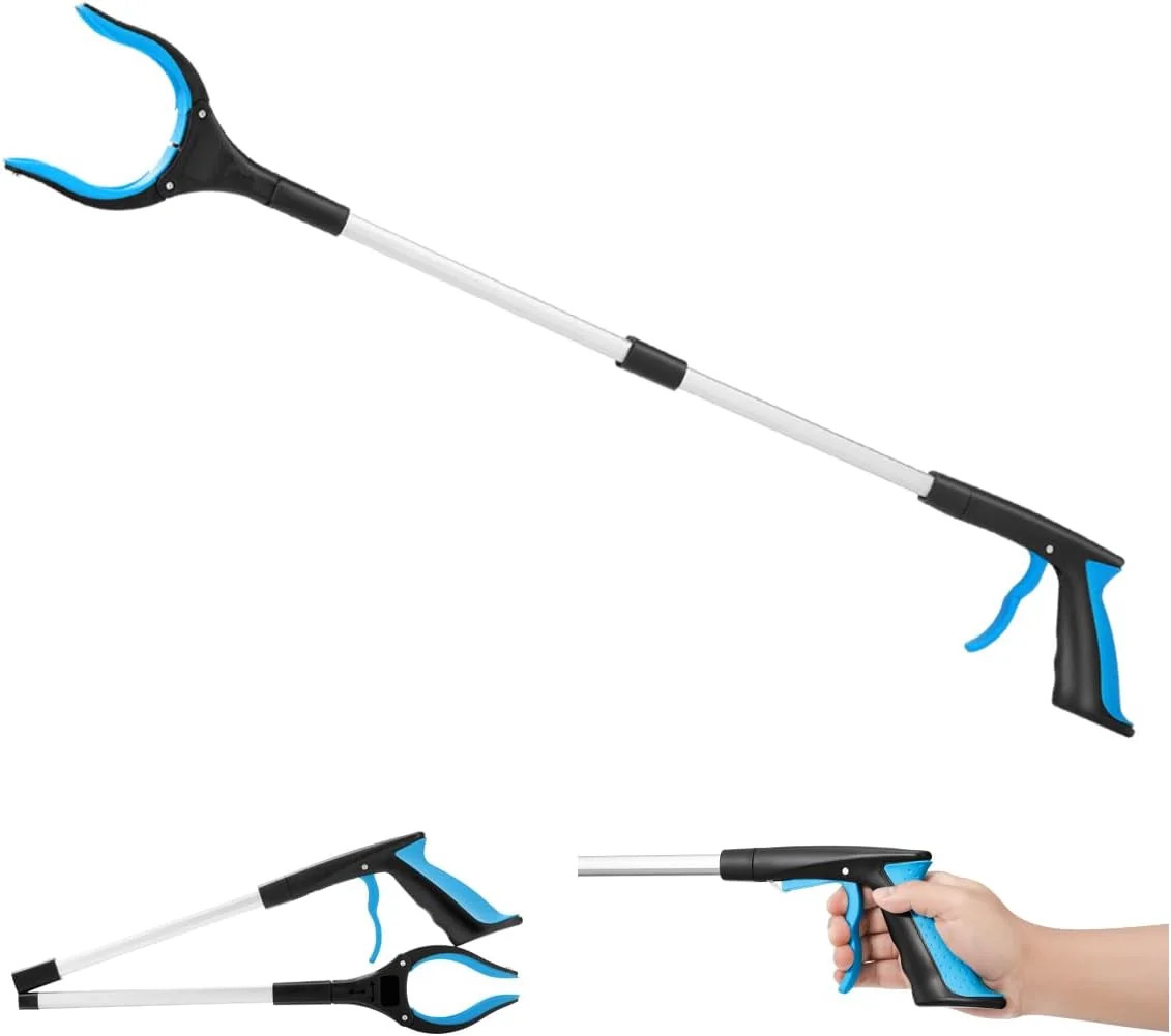 32inch Grabber Reacher Foldable Aluminum Heavy Dury Lightweight Hand Gripper for