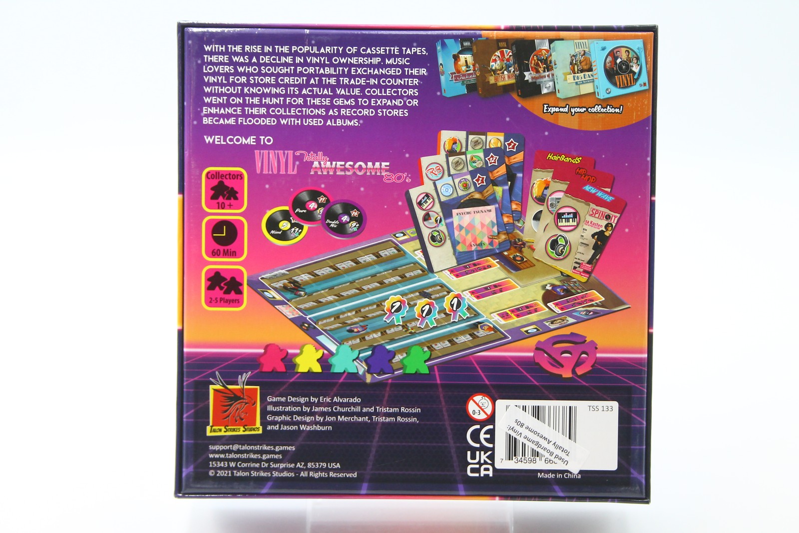 Used Board Game: Vinyl - Totally Awesome 80s
