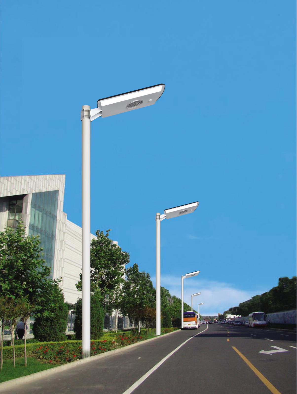 Solar Street Light 10 watt ( 15 watt Solar Panel ) Powerful, Easy to Install