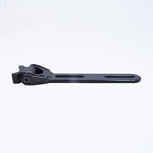 Motorcycle Solo Seat Bracket Hinge with Weld on Frame Mount - GLOSS BLACK