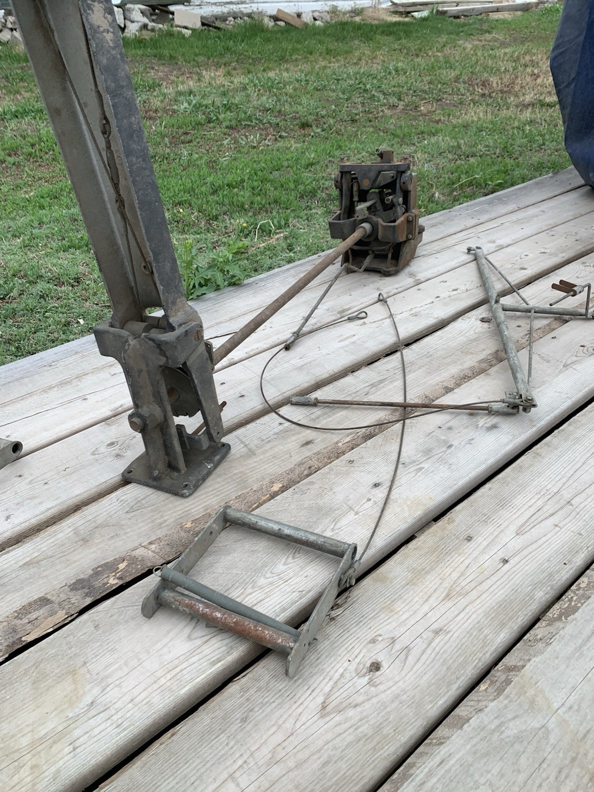 1940s Link Trainer, Pilot Trainer, Steering Control Assembly, Yoke, Foot Control