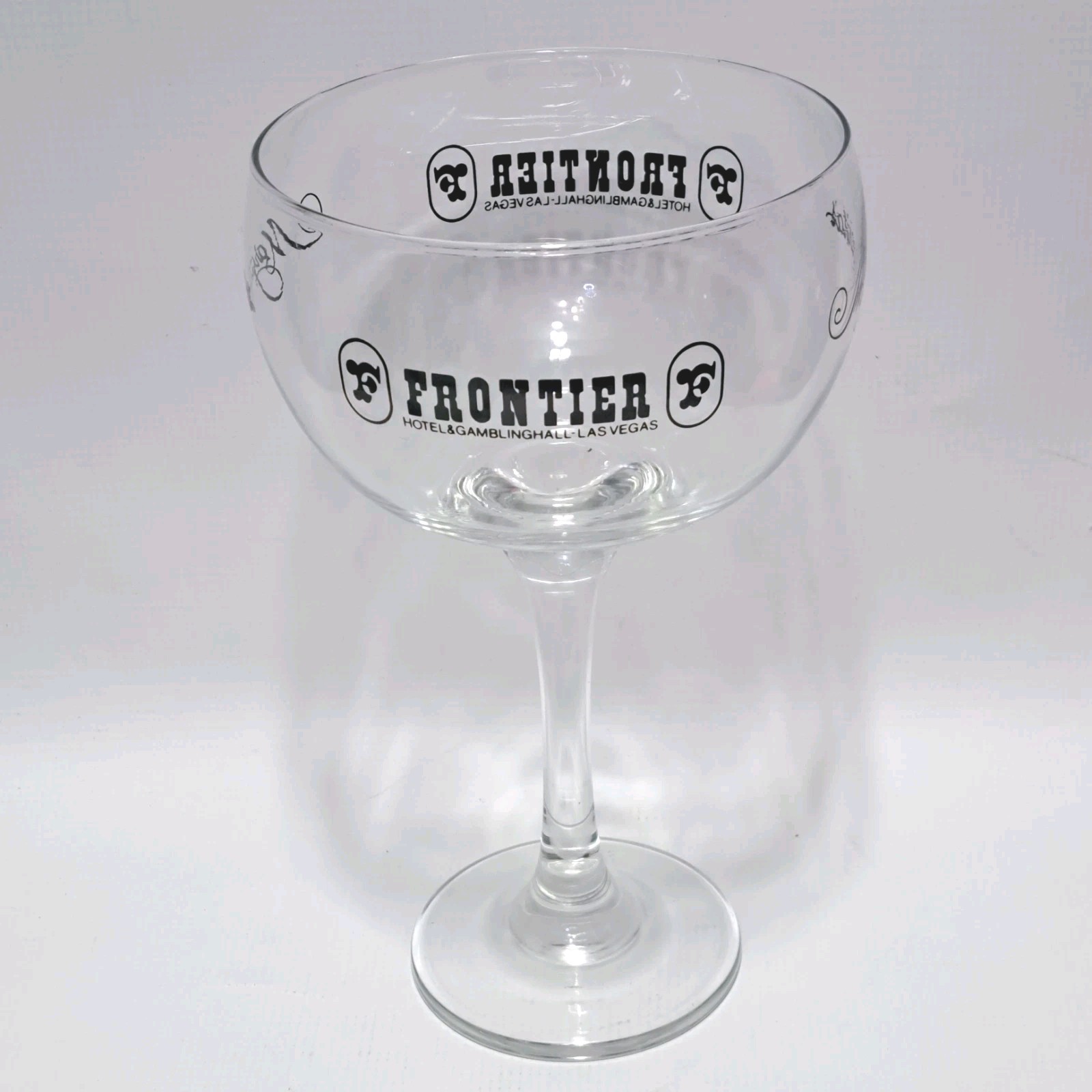 Huge! Frontier Hotel Gambling Hall Las Vegas Collectible MARGARITA GLASS Casino
