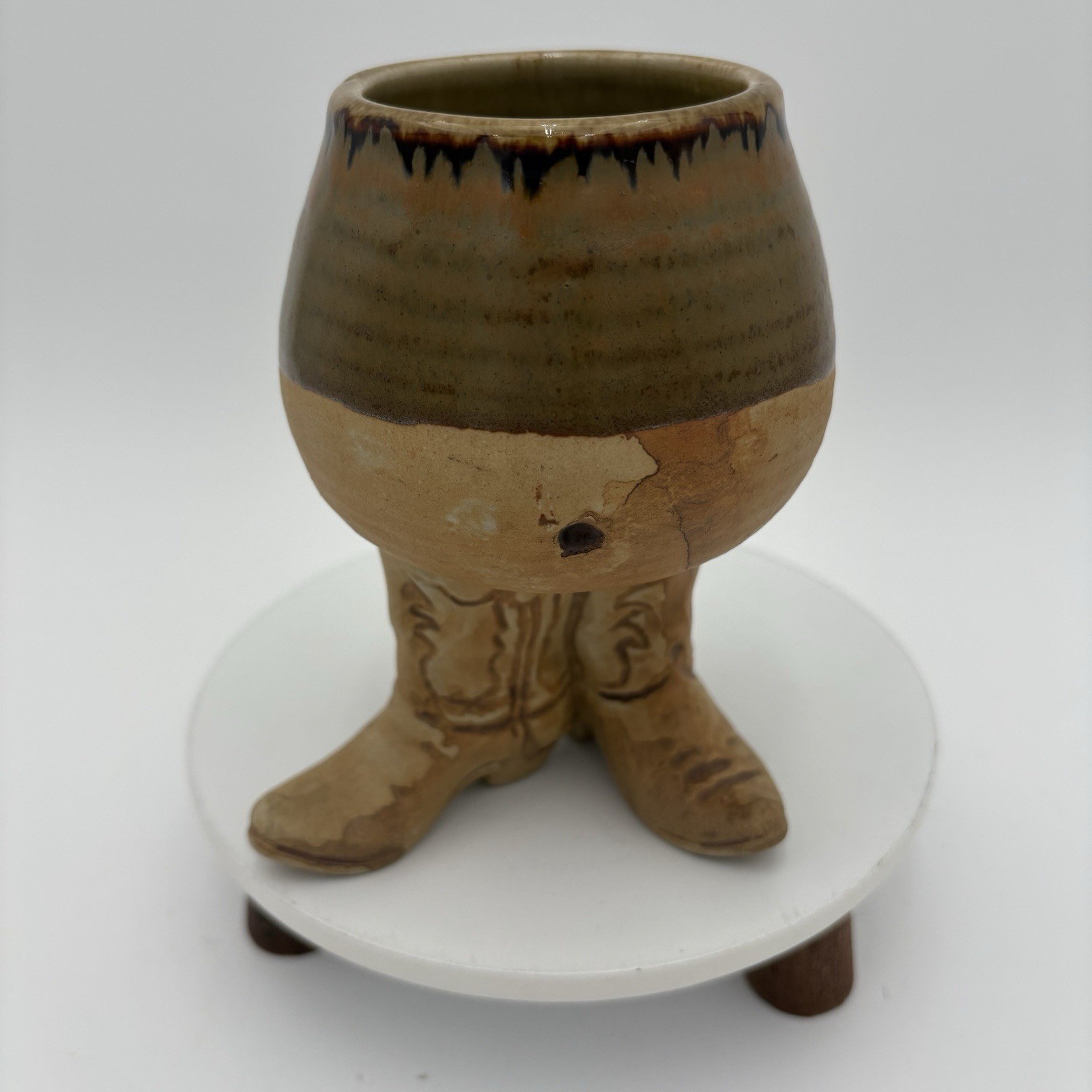 Vintage Cowboy Boots Ceramic Planter (1980) – Five Bridges Inc.