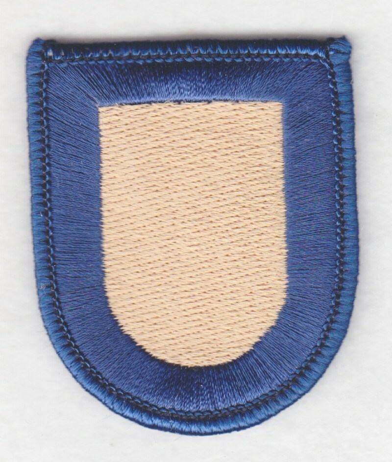 Army Beret Patch:  53rd Quartermaster Detachment - merrowed edge