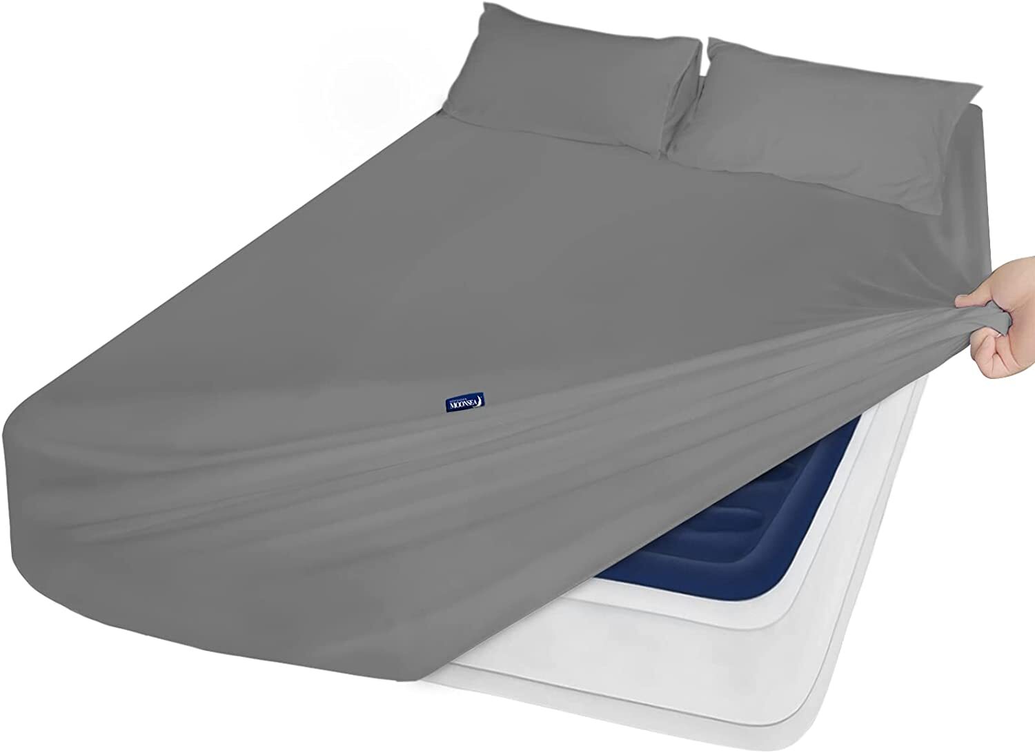 3 Pcs Extra Deep Pocket Queen Sheet Sets for Air Mattress with Pockets on Side