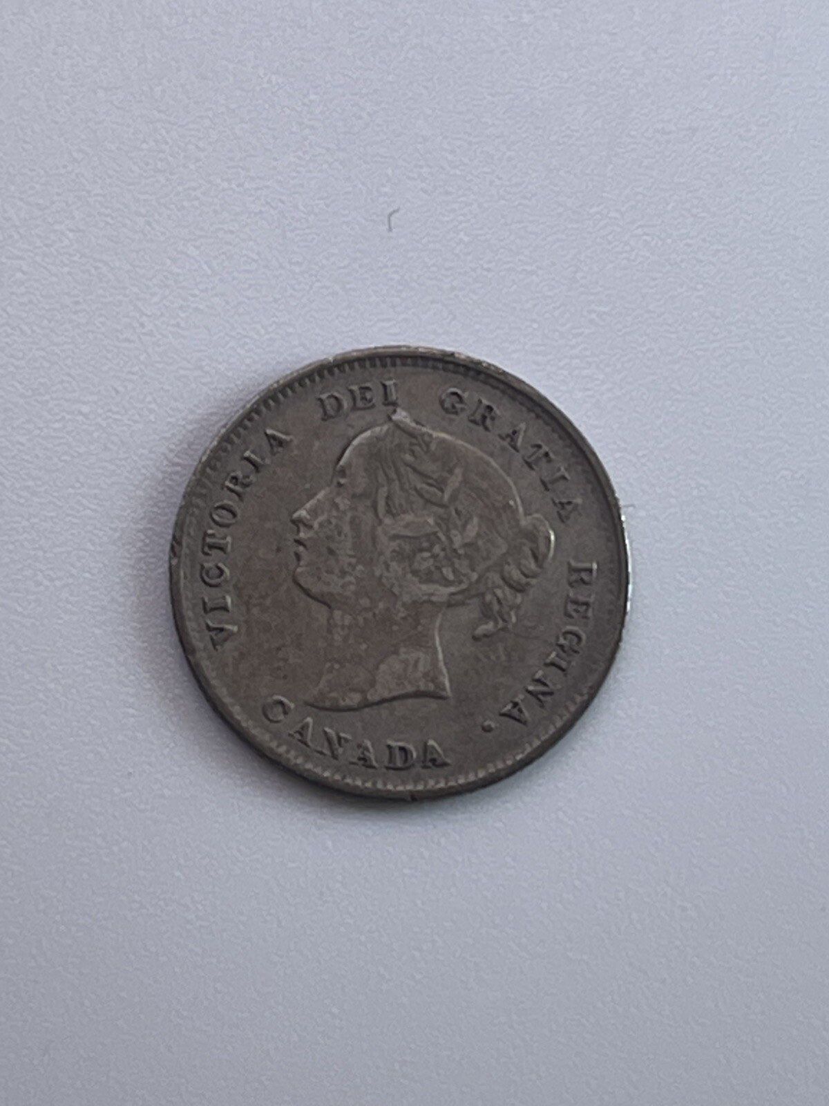 1896 Canada 5 Cents Silver - Young Victoria #2