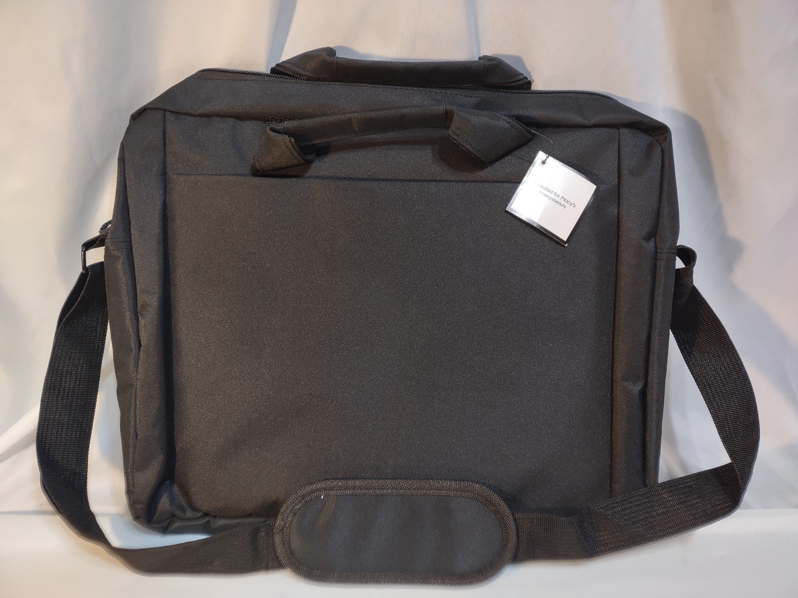 Macy's Black Laptop Briefcase W/Shoulder Strap