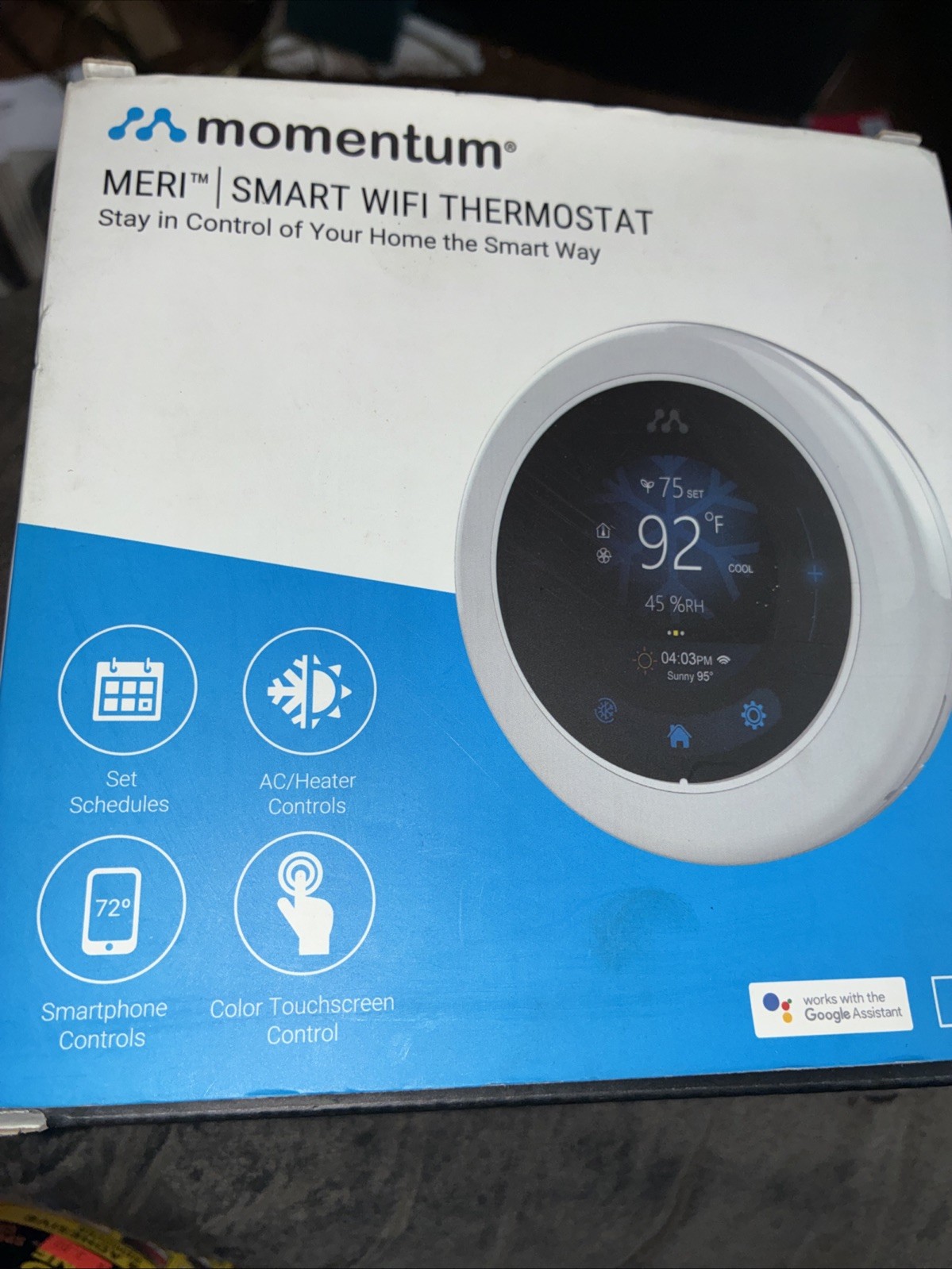 Momentum Meri MO-STAT01 Smart Wi Fi Thermostat