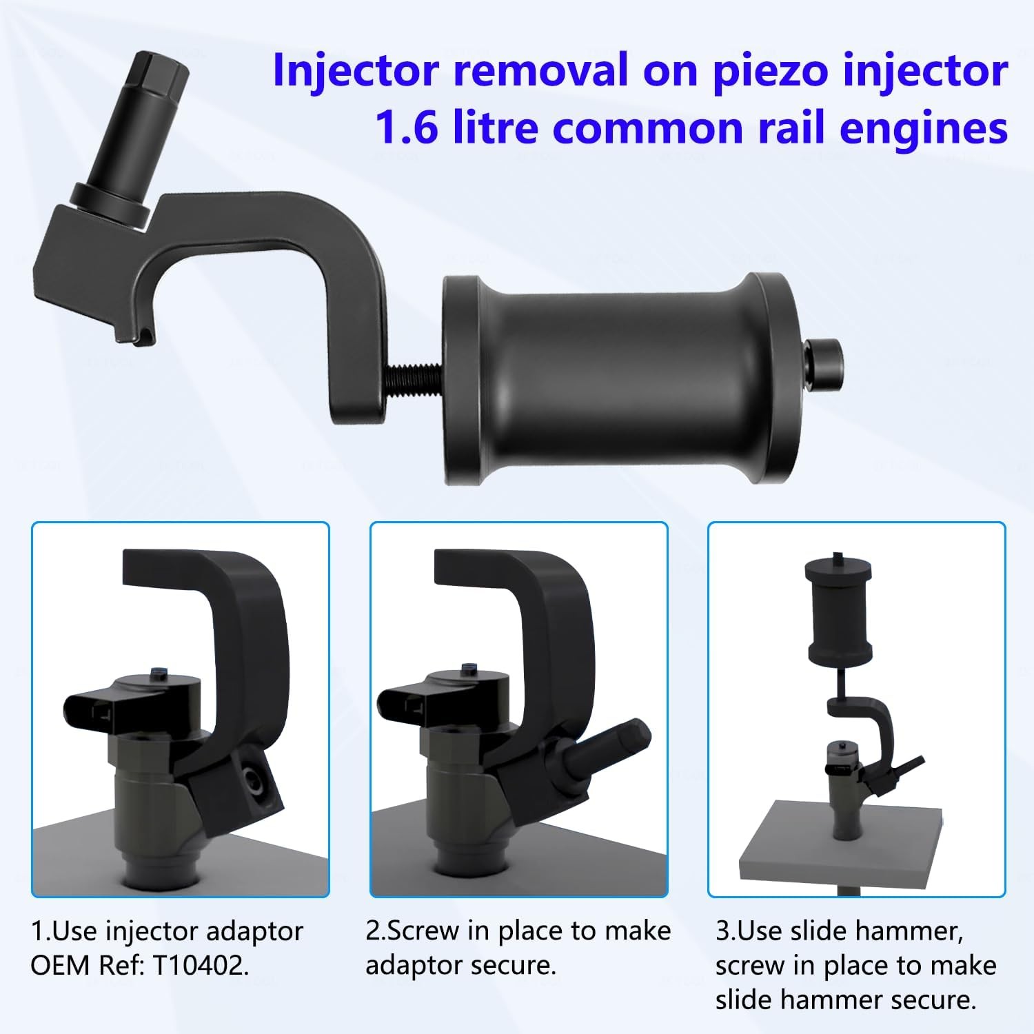 Diesel Fuel Injector Removal Puller For VW Audi VAG 1.6 2.0 TDi T10402 T10415