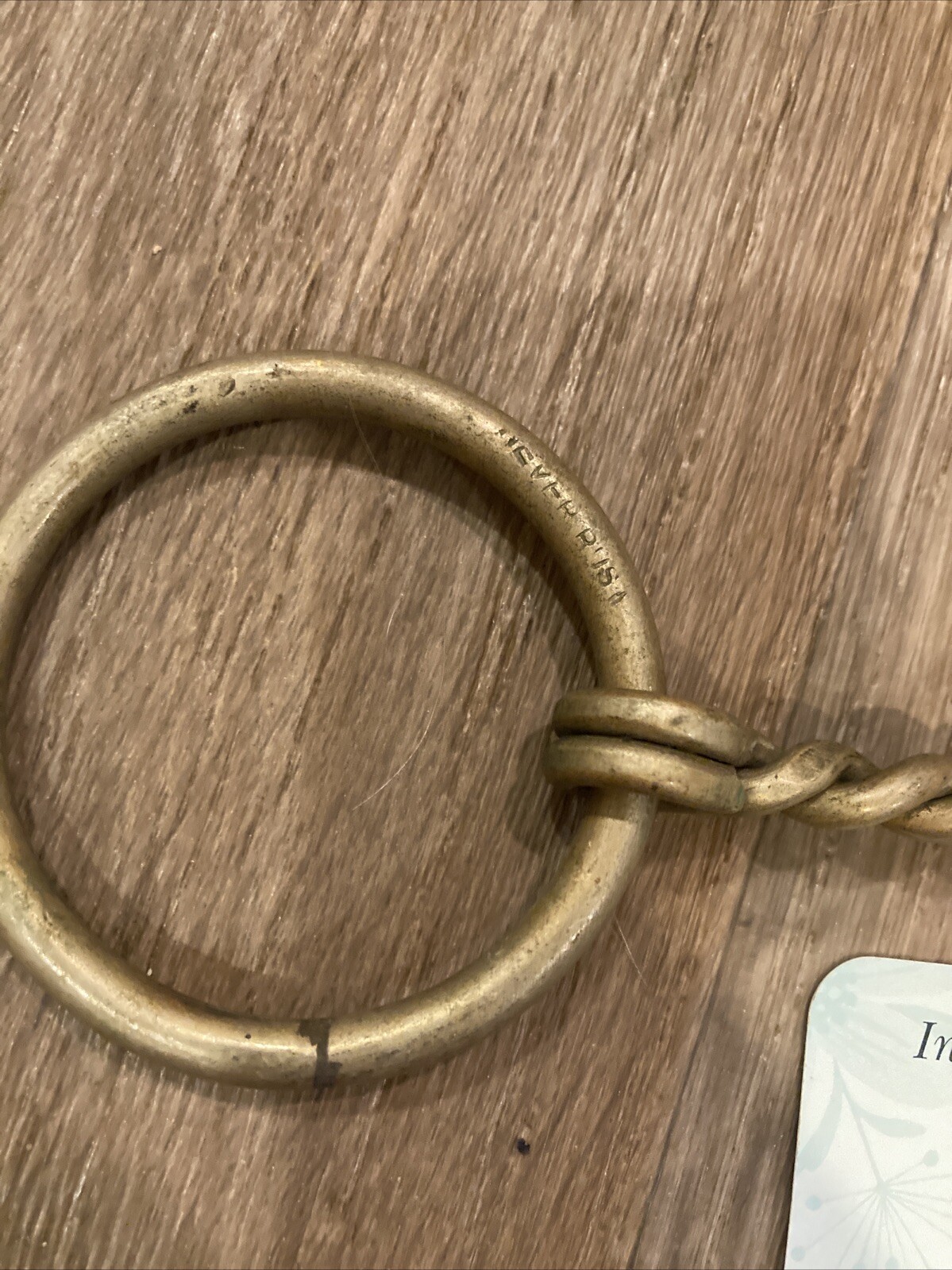 5.25” Never Rust Loose Ring Twisted Single Joint Bit