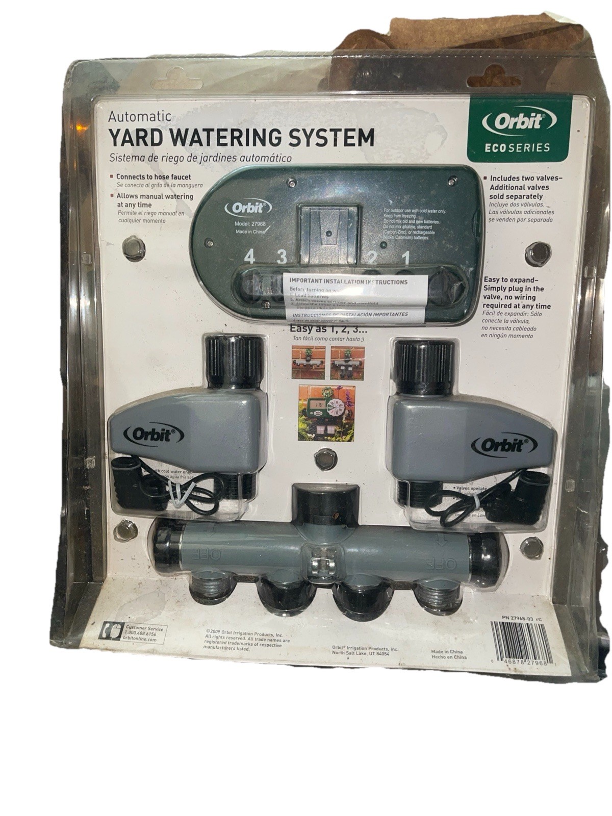 NEW Orbit Automatic Yard Watering System Sprinkler 27752-03 4 Zone 3 Section