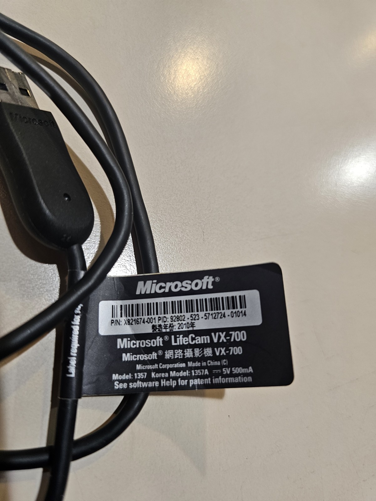 Microsoft Lifecam VX-700 Webcam USB Built In Microphone Desktop Or Laptop