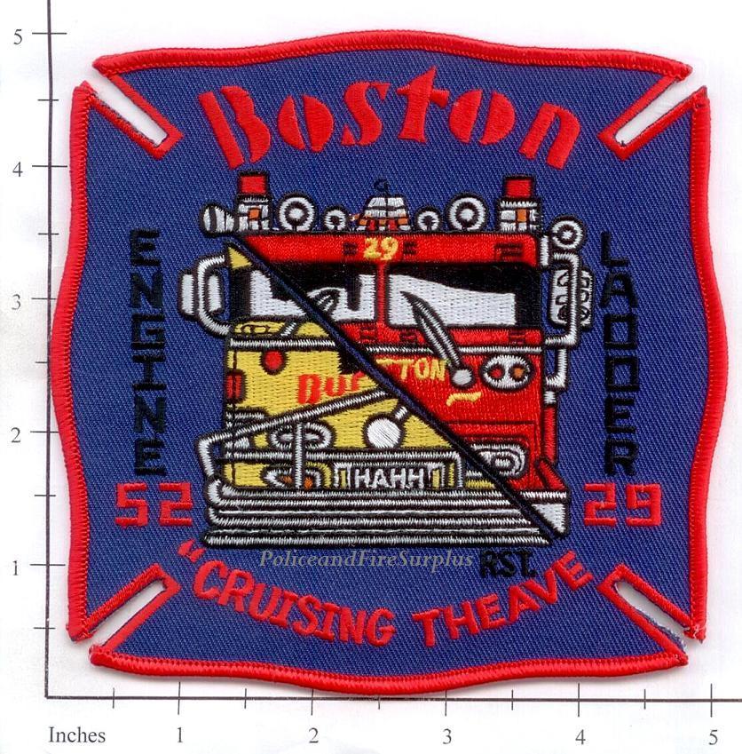 Massachusetts - Boston Engine 52 Ladder 29 MA Fire Dept Patch - Cruising The Ave
