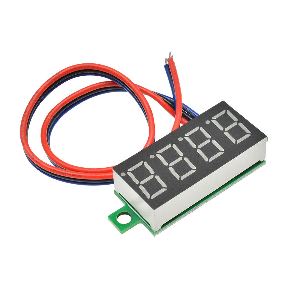 0.36" Digital 4-Digit Voltmeter LED 0-100V Voltage Tester Panel Meter 3-Wire