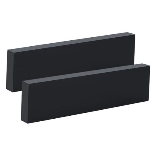 Pcs HDPE Plastic Sheet 1 Inch Thick 3x1Inch HDPE Sheet 12x3x1 Inch 2 Black