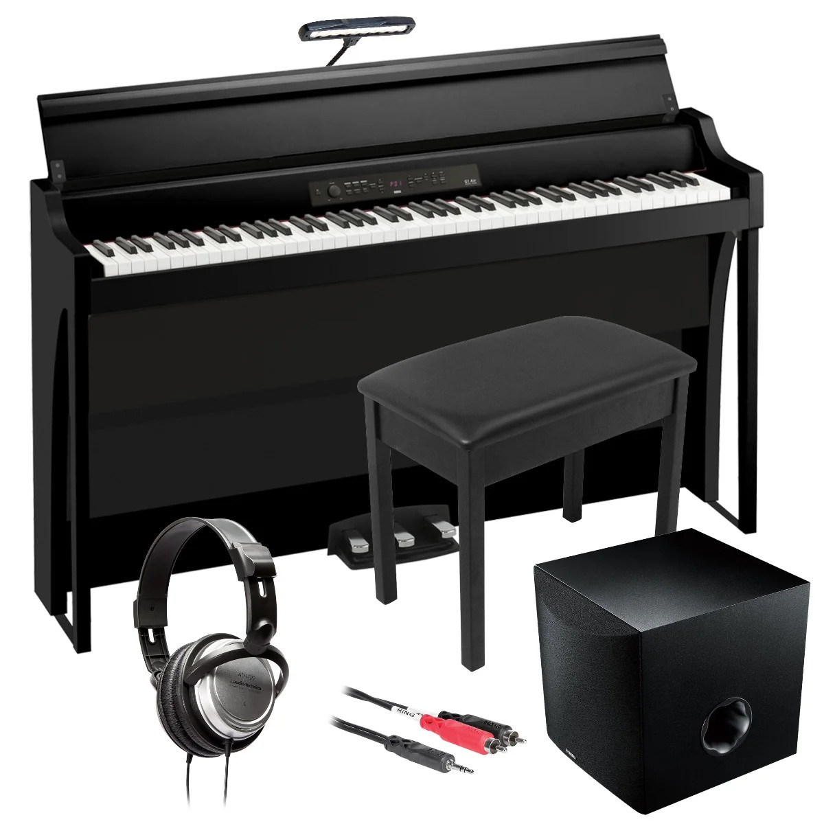 Korg G1B Air Digital Piano - Black COMPLETE HOME BUNDLE PLUS SUB
