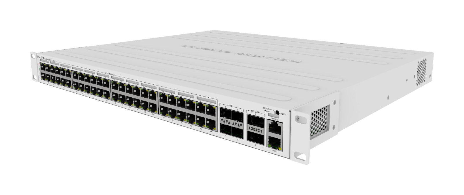 MikroTik CRS354-48P-4S+2Q+RM 48-Port PoE+ Cloud Router Switch | 4 SFP+ 10G, 2 QS