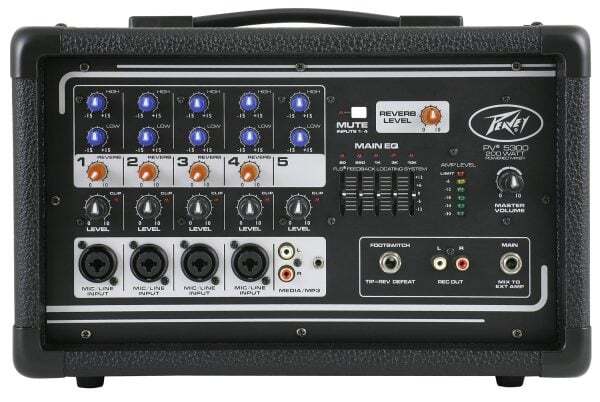 Peavey PV 5300 All-In-One Powered Mixer Built-In Power Amplifier PA Mixer