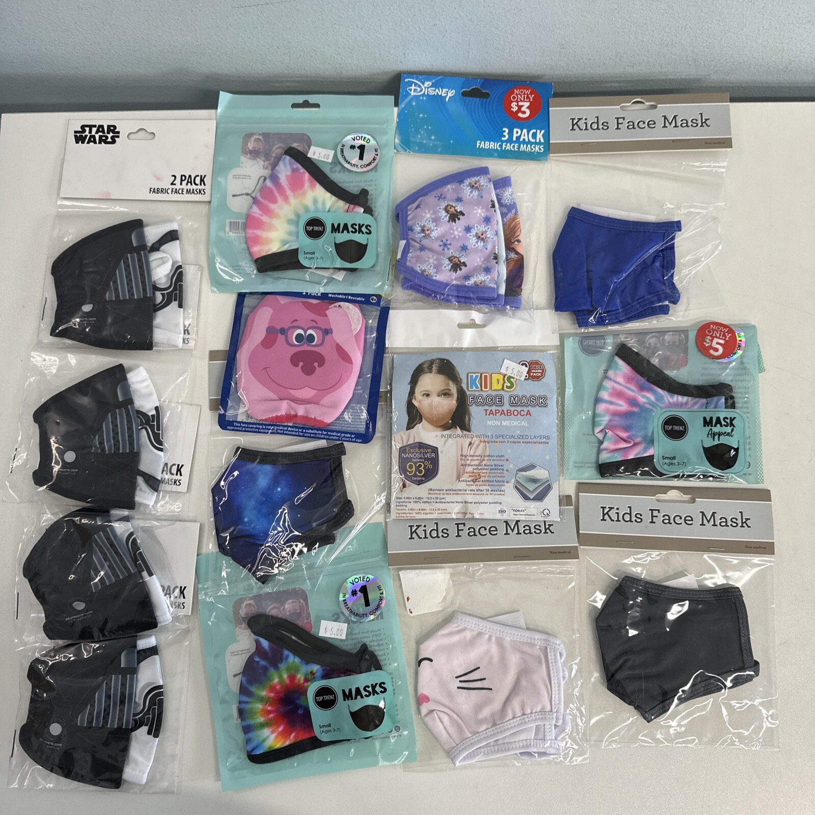20 Kid Face masks NEW Mix variety See pics