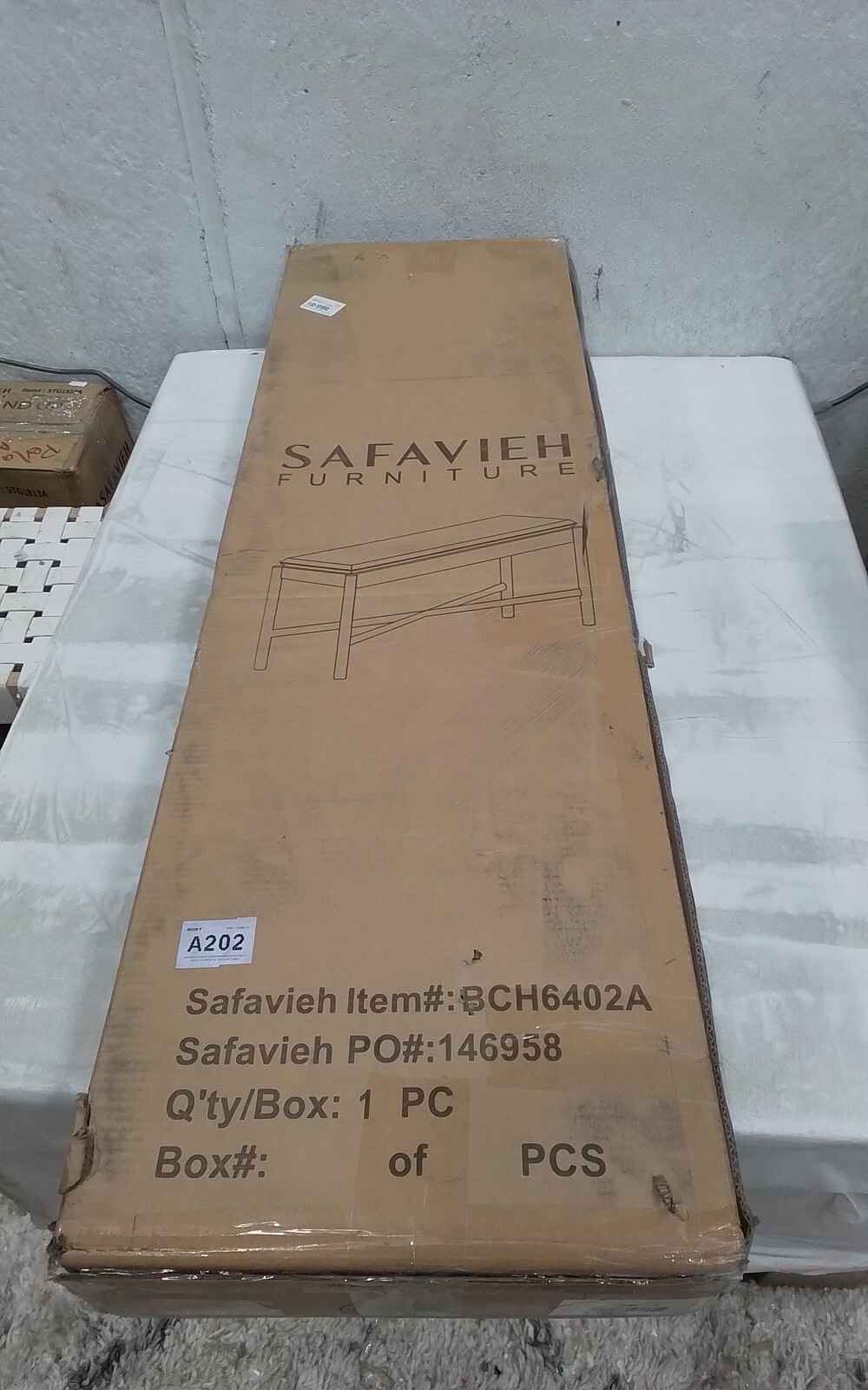 Safavieh KARA CUSHIONED X BENCH, Reduced Price 2172757408 BCH6402A