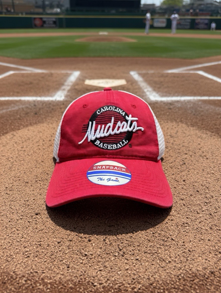 Carolina Mudcats Minor League Baseball Red SnapBack Hat Cap - by The Game - NWT
