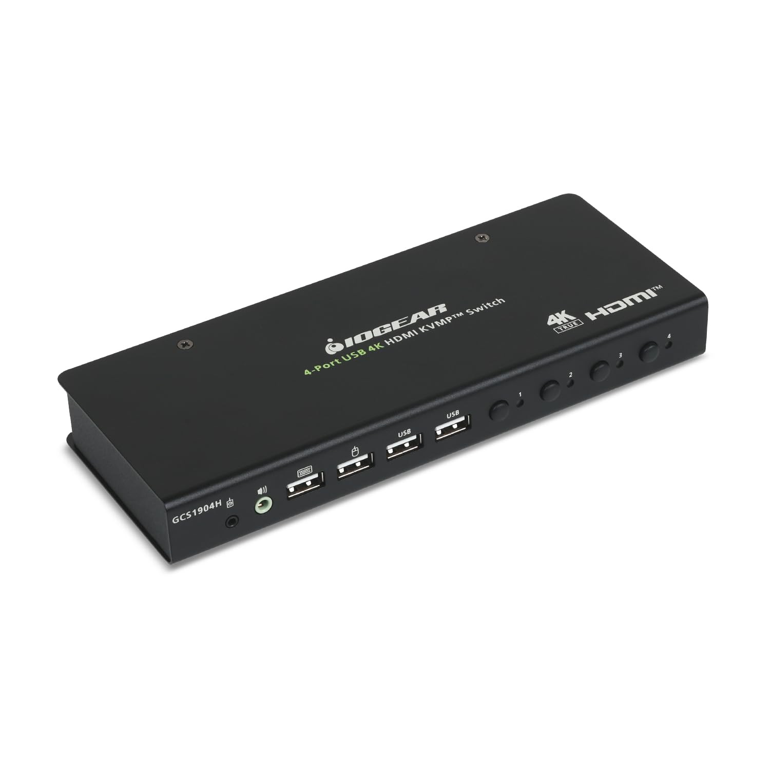 IOGEAR 4-Port 4K KVM Switch with HDMI Connection, Control 4 Computers with one