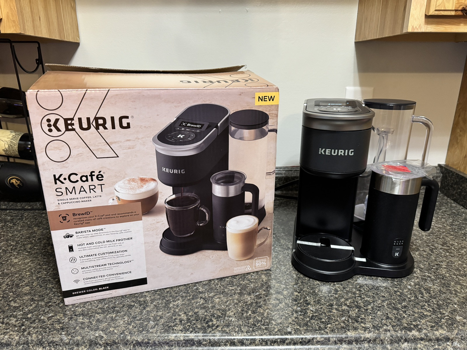 Keurig K-Cafe Smart Single Serve K-Cup Pod Coffee Maker Black (Read Description)