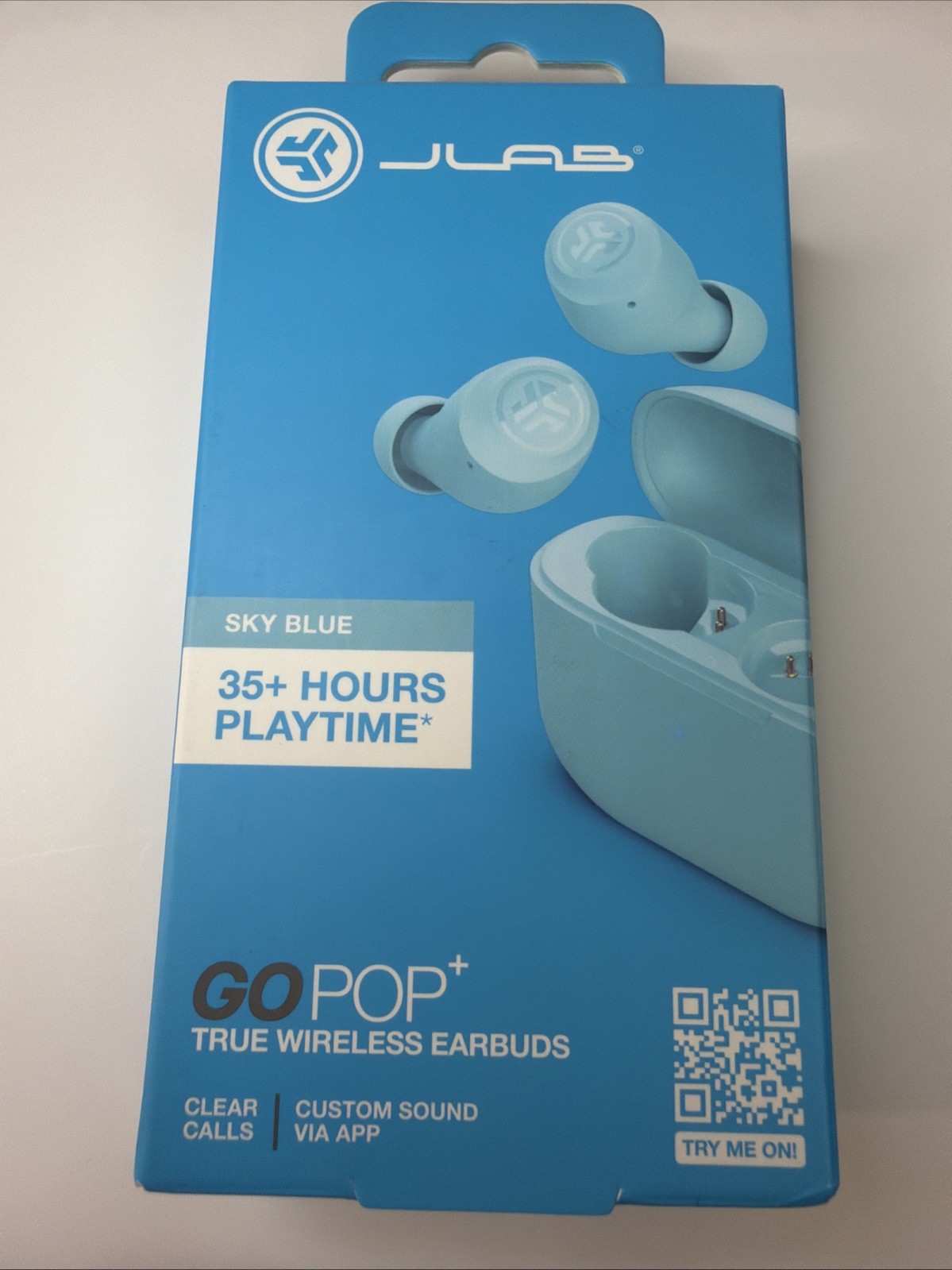 JLAB Go Pop Plus Wireless Earbuds - Sky Blue