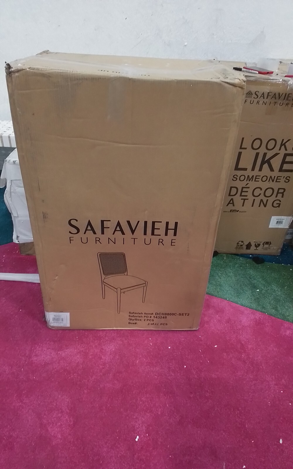 Safavieh REINHARDT RATTAN DINING CHAIR, Reduced Price 2172735378 DCH8800C-SET2