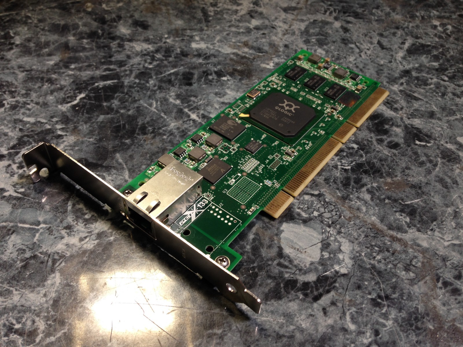 Qlogic PCI-X 133 MHz 64-bit iSCSI HBA card QLA4050C-E IS0710407-34