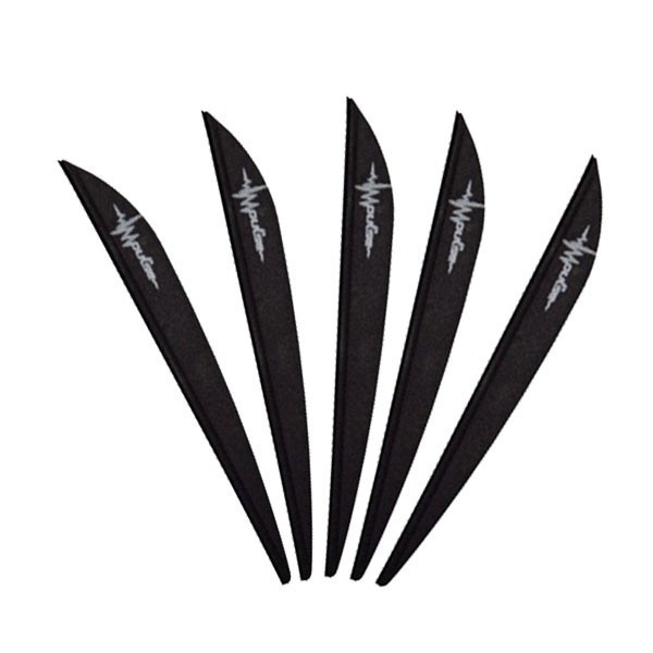 BOHNING IMPULSE VANE 4" -BLACK- 100 PACK ~101007BK4~